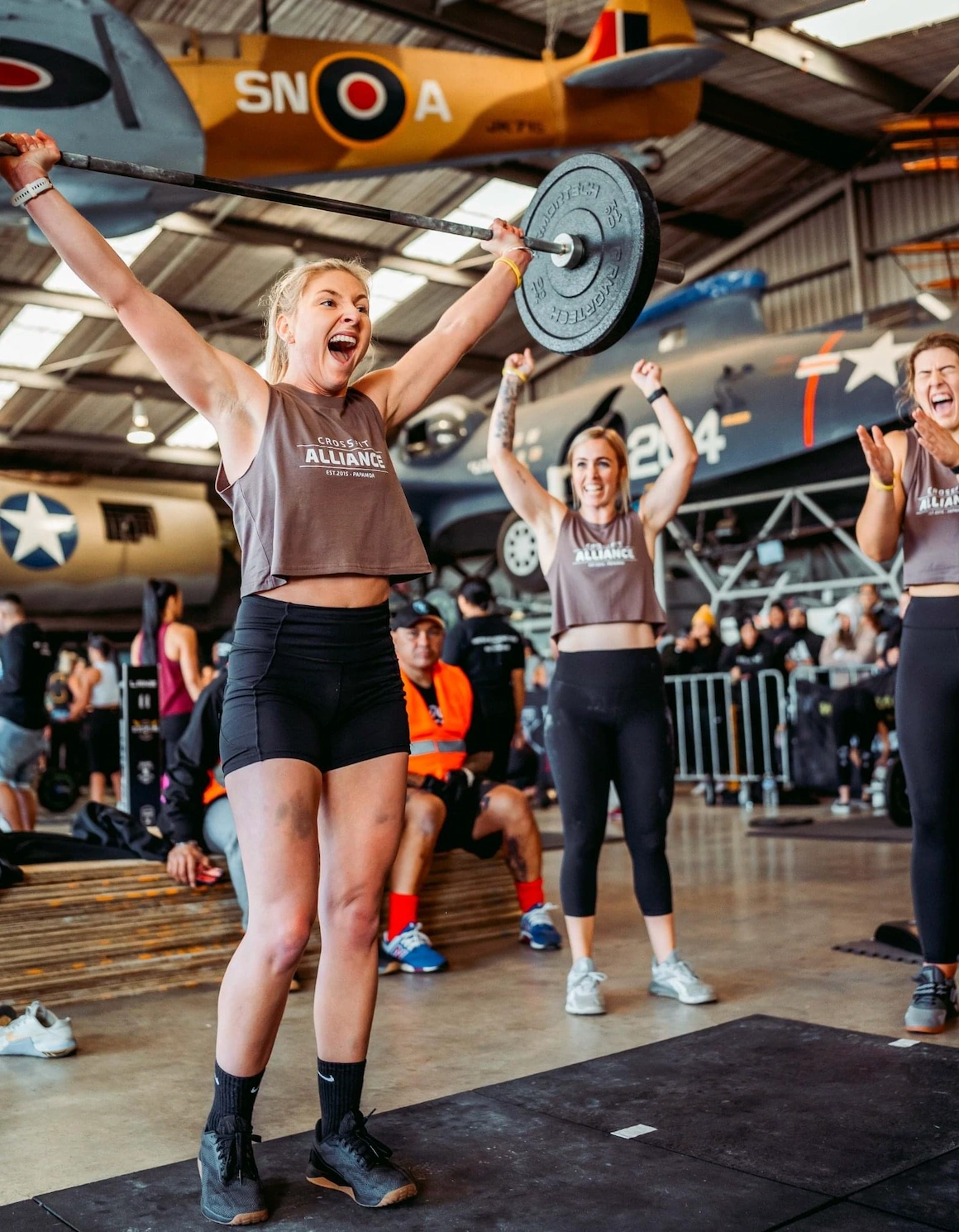 Hayley training in the gym